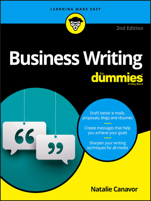 Title details for Business Writing For Dummies by Natalie Canavor - Wait list